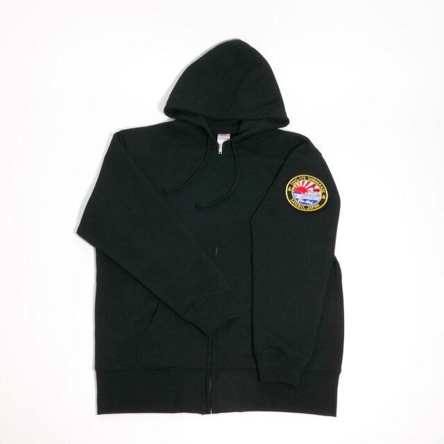 海上自衛隊 護衛艦しまかぜ ワッペンカスタム ジップアップパーカー
