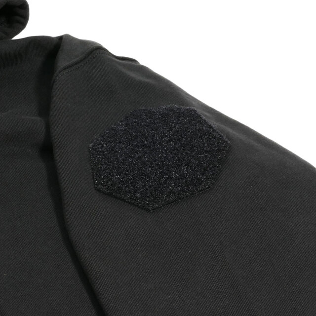 海上自衛隊 ワッペンカスタム ジップアップパーカー ベルクロ・七角形