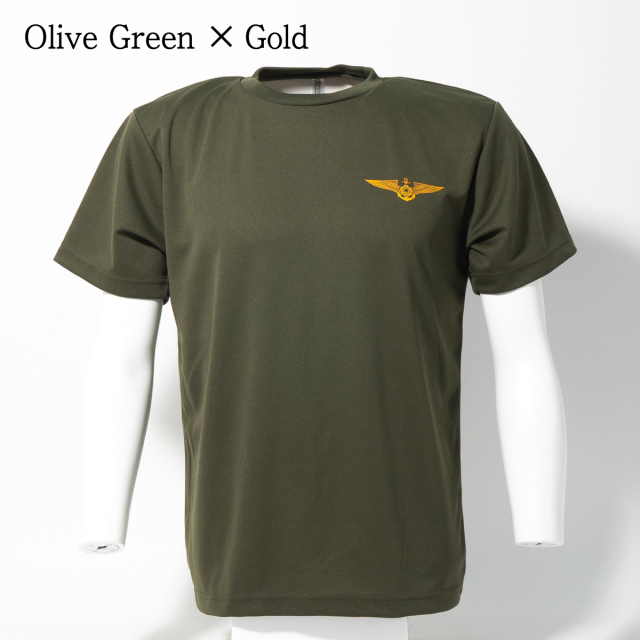 海上自衛隊 ウィングマーク 左胸プリント Tシャツ