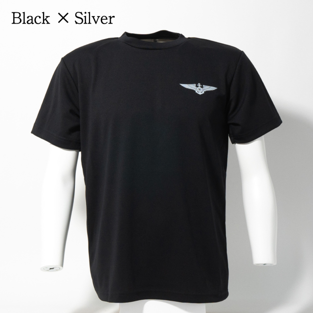 海上自衛隊 ウィングマーク 左胸プリント Tシャツ