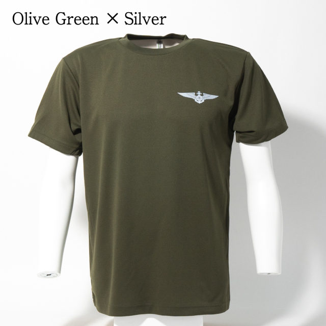 海上自衛隊 ウィングマーク 左胸プリント Tシャツ