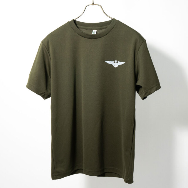 海上自衛隊 ウィングマーク 左胸プリント Tシャツ