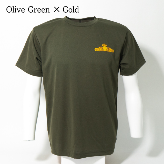 海上自衛隊 水上艦艇き章 左胸プリント Tシャツ