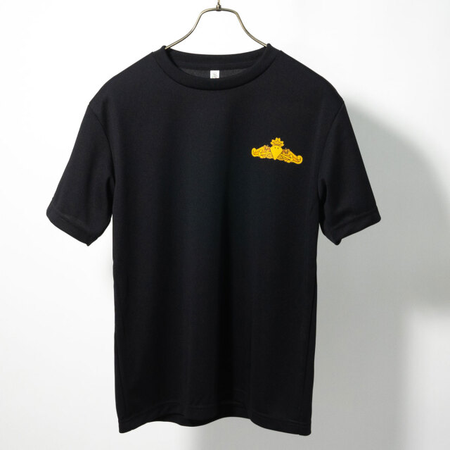 海上自衛隊 水上艦艇き章 左胸プリント Tシャツ