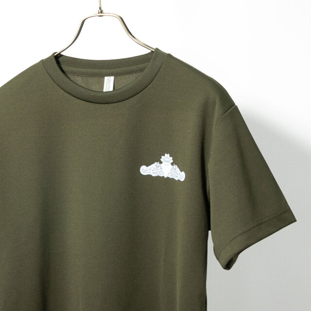 海上自衛隊 水上艦艇き章 左胸プリント Tシャツ