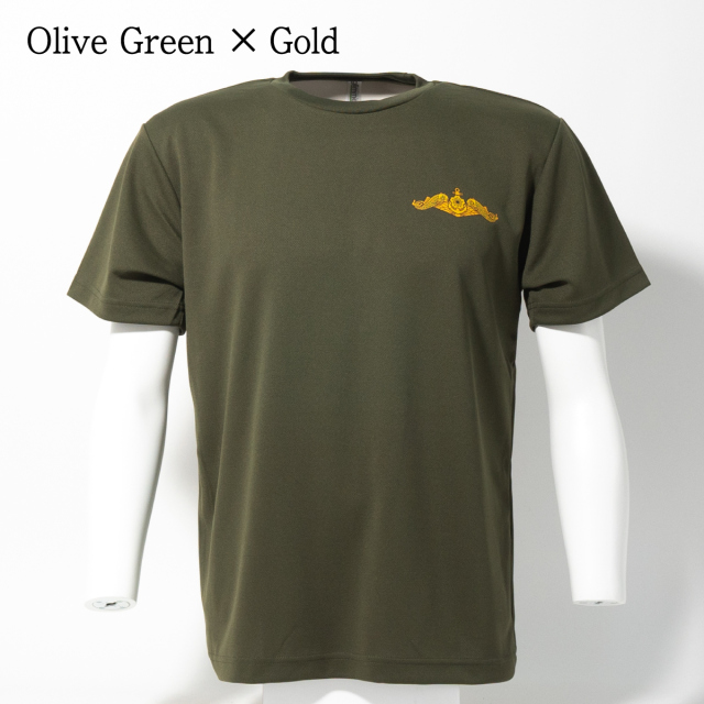 海上自衛隊 ドルフィンマーク 左胸プリント Tシャツ