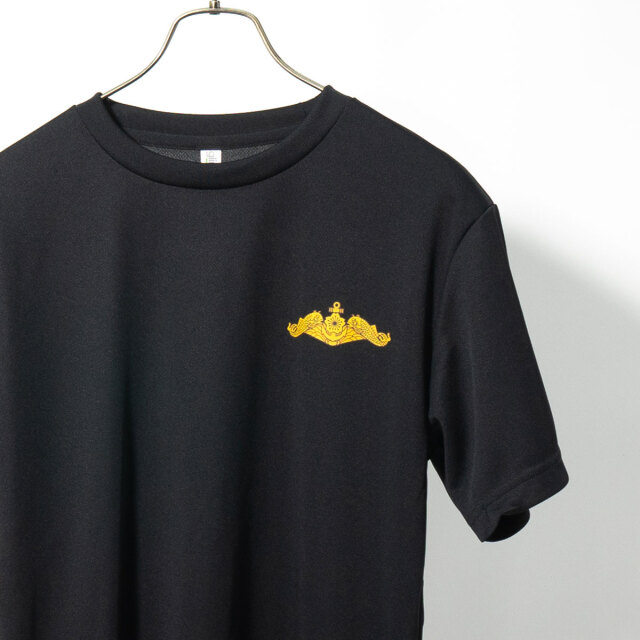 海上自衛隊 ドルフィンマーク 左胸プリント Tシャツ