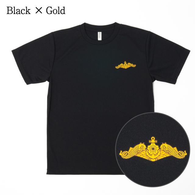 海上自衛隊 ドルフィンマーク 左胸プリント Tシャツ