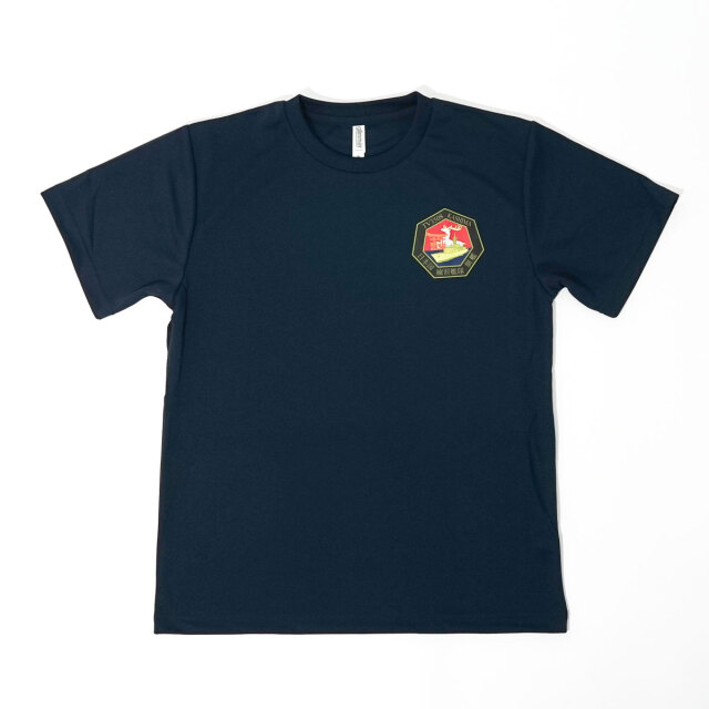 海上自衛隊 練習艦かしま 七角形 左胸プリント Tシャツ