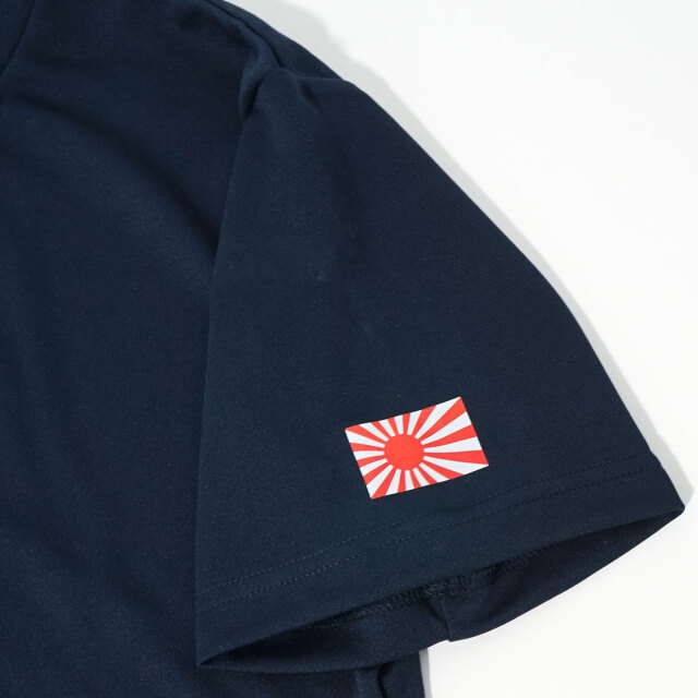 海上自衛隊 ミニ軍艦旗 左胸プリント Tシャツ