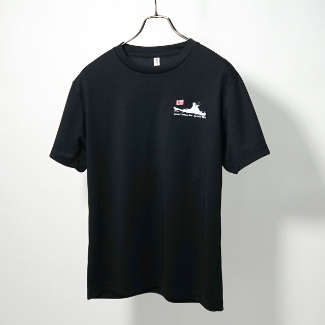 Tシャツ 左胸DTF Battle Ship YAMATO ＋ なびき軍艦旗