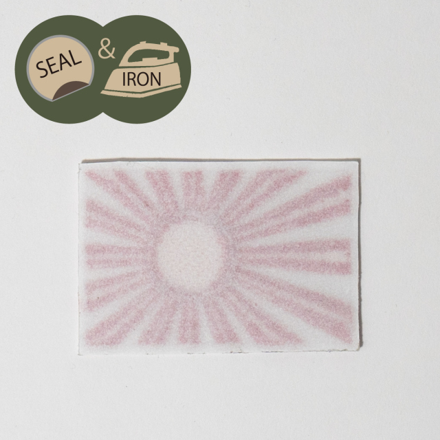 軍艦旗(ワッペン)4×6cm