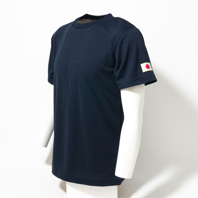 海上自衛隊 ミニ日の丸 左胸プリント Tシャツ
