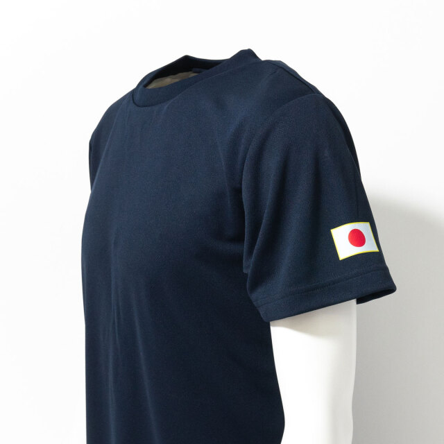日の丸 海上自衛隊 ミニ日の丸 左胸プリント Tシャツ