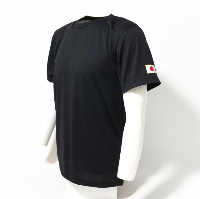 海上自衛隊 ミニ日の丸 左胸プリント Tシャツ