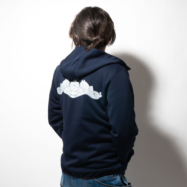 海上自衛隊 ドルフィンマーク 背中 ドライ・ライトジップパーカー