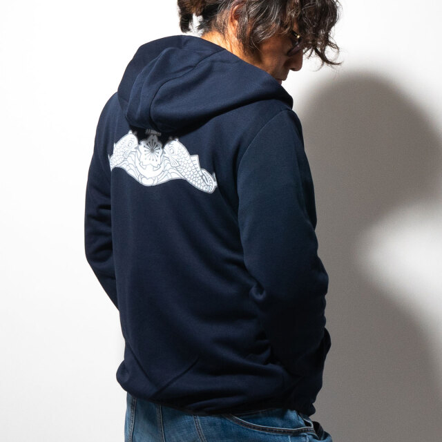 海上自衛隊 ドルフィンマーク 背中 ドライ・ライトジップパーカー