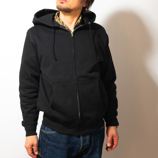 キヨ　ジップアップパーカーブラック/メンズ キヨ ジップアップパーカーブラック/メンズ