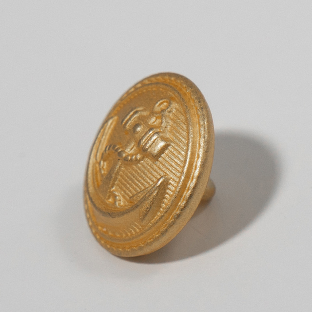 小サイズ金ボタン(イカリマーク・絡みイカリ)