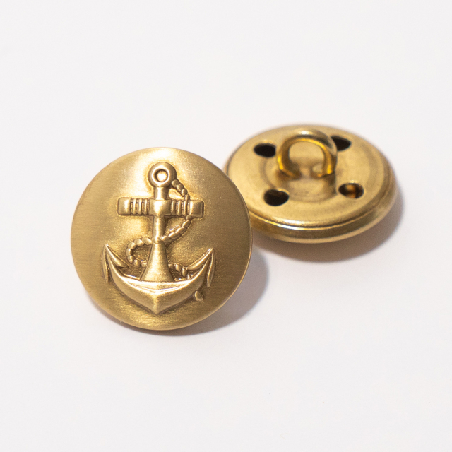 メタルボタン(イカリマーク・絡みイカリ)T546GG