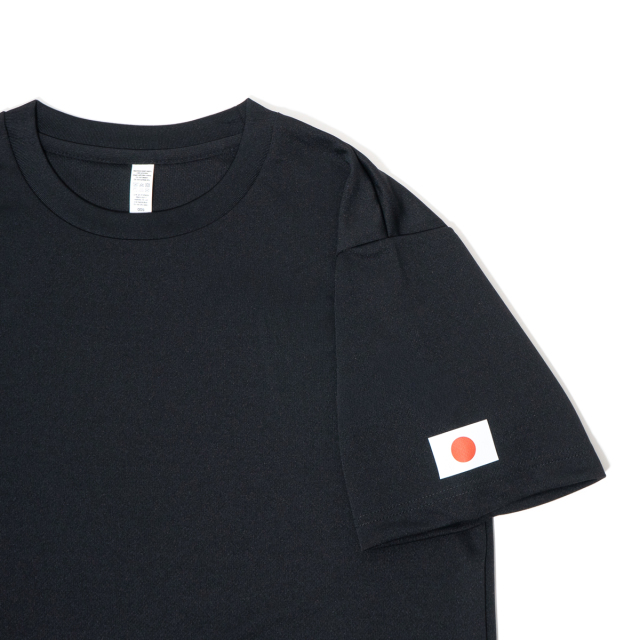 海上自衛隊 ミニ日の丸 フチなし 左胸プリント Tシャツ