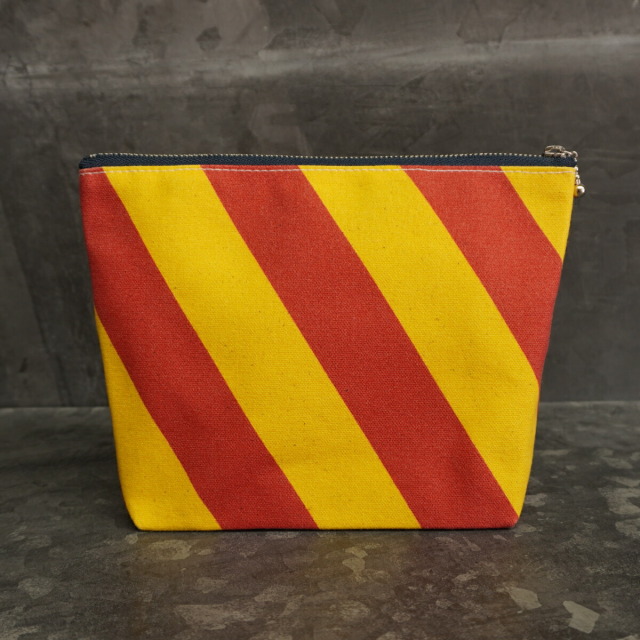 【ご確認用】グクポーチ 舟形ポーチ【旗ことば「Y旗」】[HUG KURE LAB.-接ぐクレラボ-]