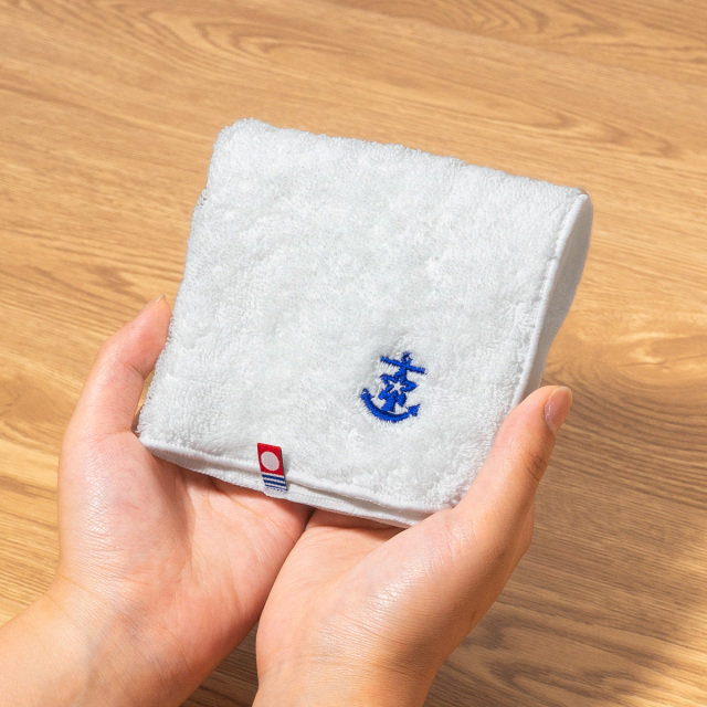 今治ハンドタオル ( 桜イカリ刺繍 )