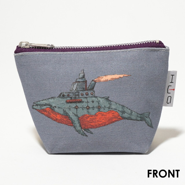 舟形 ミニ ポーチ 鉄ノ鯨 [ HUG KURE LAB. -接ぐクレラボ-] 河崎海斗