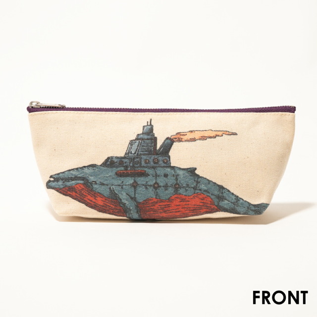 ペンポーチ 高さ8.5cm 鉄ノ鯨 ザトウクジラ 河崎海斗 [ HUG KURE LAB