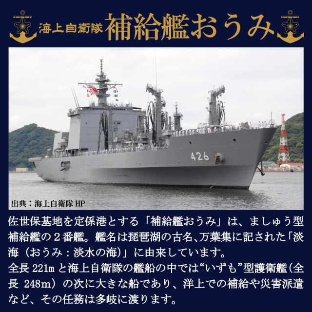 補給艦おうみ20周年記念ピンバッチ