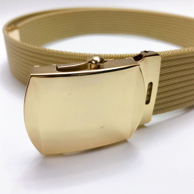 ナイロンベルト(勤務服用)ベージュ・バックルゴールド