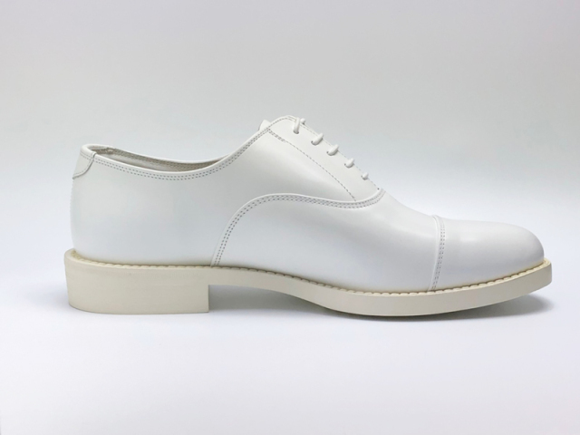 海上自衛隊幹部用白短靴(本皮) 【株式会社制服のフジ(広島県呉市)】