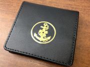 レザーコインケース(桜にイカリ)