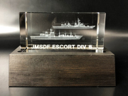 戦艦  クリスタル   自衛隊 3Dクリスタル 海上自衛隊 護衛艦いずも DDH-183 ACE009 海自