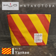 舟形ポーチ【旗ことば「Y旗」】[HUG KURE LAB.-接ぐクレラボ-]