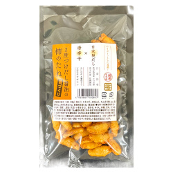 ２度づけだし醤油の柿のたね袋表