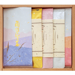 【やさしい色合いの和紙袋入】　なごみ　5本セット　角2本+梅2本+生姜