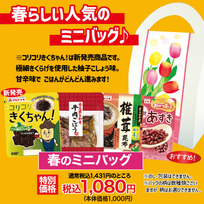 春のミニバッグ