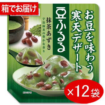 豆ふるる抹茶あずき12袋