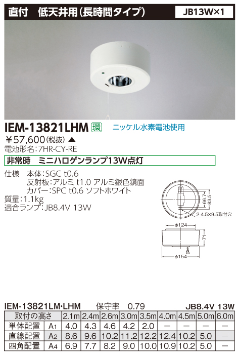 東芝  IEM-13821LHM