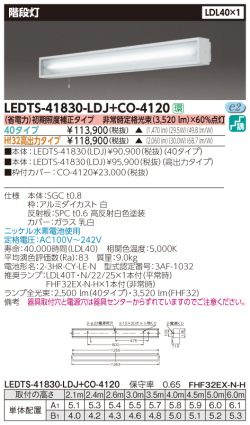東芝  LEDTS-41830-LDJ-CO-4120-Hf32高出力タイプ