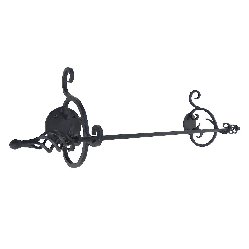おしゃれなロートアイアンタオル掛け