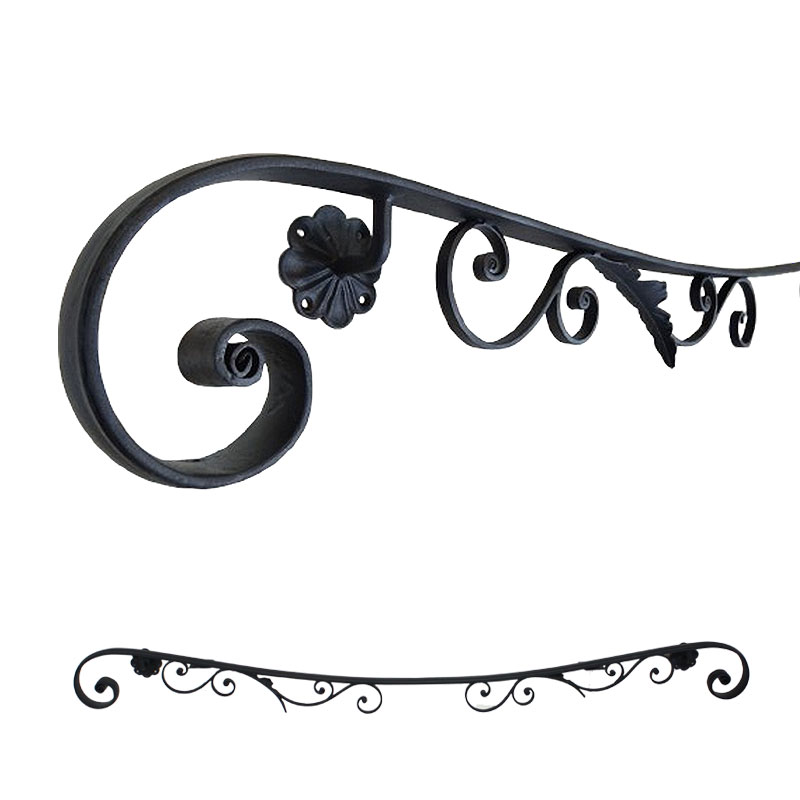 壁付けアイアン手すりタイプ曲線タイプ