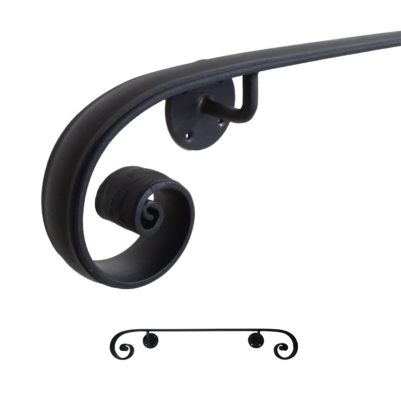 壁付けアイアン手すりタイプ直線タイプ