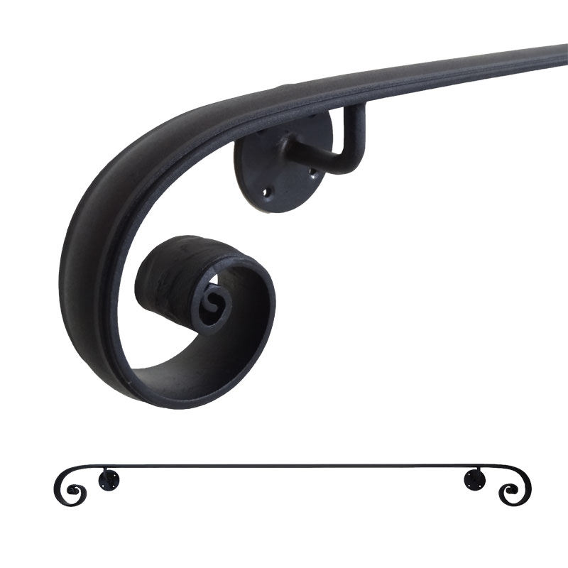 壁付けアイアン手すりタイプ直線タイプ