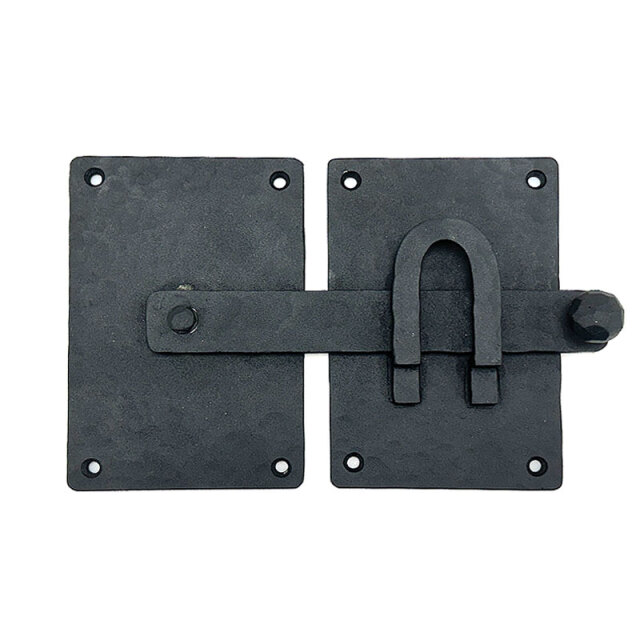 ロートアイアン製のアンティーク調鎚起金具(マットブラック)