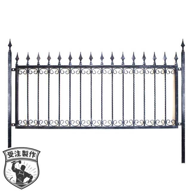 受注製作】エクステリアフェンス本体＆柱セット｜レスター＃2706