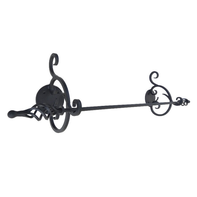 おしゃれなロートアイアンタオル掛け