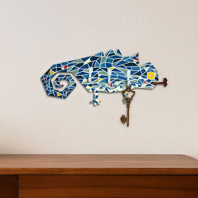 アイアンの質感が素晴らしい高品質なアイアン鍵掛け・ウォールデコのインテリア設置例