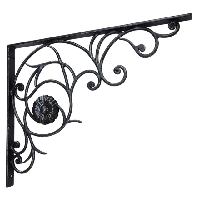 ハンガー,ブラケット,物干し竿,ランドリーホルダー,ロートアイアン,アイアン,おしゃれ,アンティーク